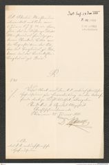 k.k. naturhistorisches Hofmuseum, Intendanzakten 1885-1896 (Hauer), Aktenzahl Z.42/1888, Seite 1